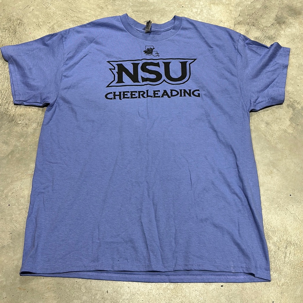 Gildan Brand Nsu Cheerleading TShirt Size Xl  Y51
